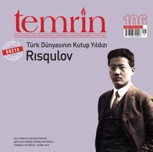 Temrin Aylık Edebiyat Dergisi Sayı:106 Ağustos 2020 