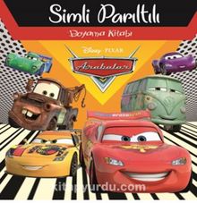 Disney Arabalar Simli Parıltılı Boyama Kitabı - Bilinmeyen Yazar