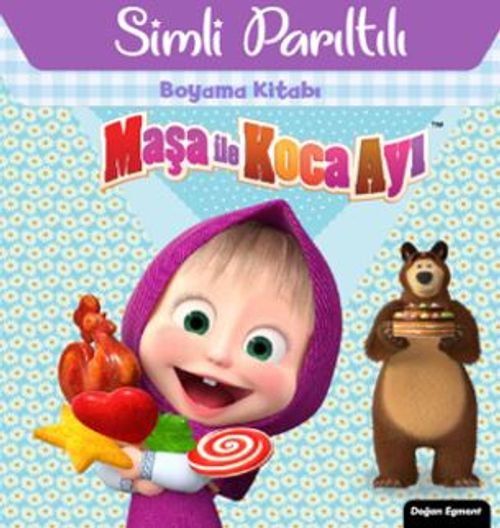 Maşa İle Koca Ayı Simli Parıltılı Boyama Kitabı