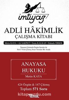İmtiyaz Adli Hakimlik Çalışma Kitabı Anayasa Hukuku - Emin Kalkan