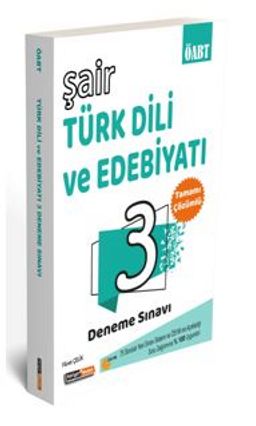 2021 ÖABT Şair Türk Dili ve Edebiyatı Çözümlü 3 Deneme Sınavı