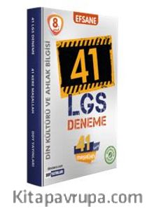 8.Sınıf LGS Din Kültürü ve Ahlak Bilgisi Efsane 41 Deneme - Kolektif