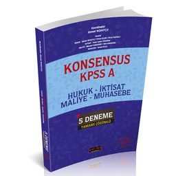 Konsensus KPSS A Hukuk, İktisat, Maliye, Muhasebe 5 Deneme Tamamı Çözümlü
