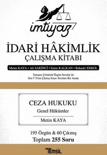 İmtiyaz İdari Hakimlik Çalışma Kitabı