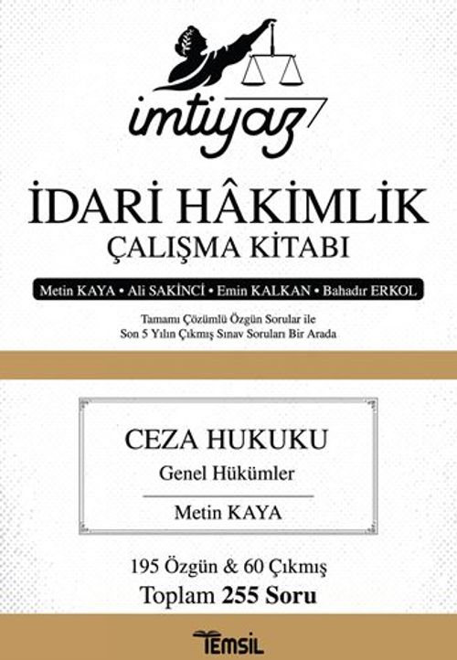 İmtiyaz İdari Hakimlik Çalışma Kitabı