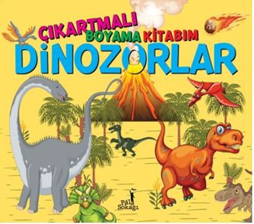 Çıkartmalı Boyama Kitabım - Dinozorlar
