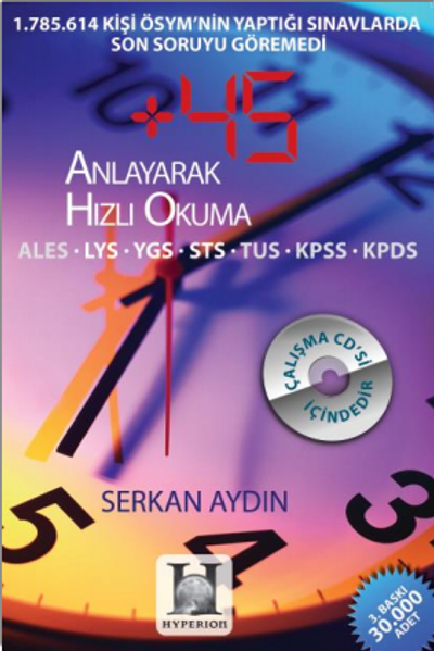 45 Anlayarak Hızlı Okuma (Serkan Aydın) Fiyatı, Yorumları, Satın