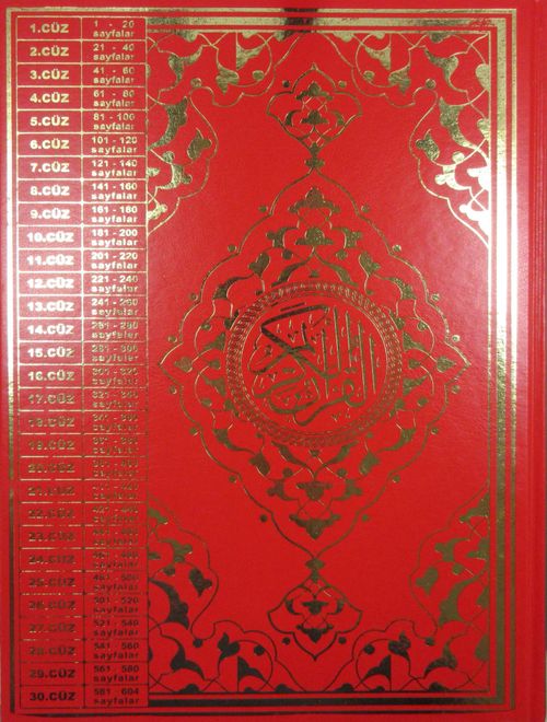 Kur'an-ı Kerim Cami Boy (Efdal - Bilgisayar Hatlı - Fihristli) (Kod:Mus005)