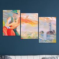 Full Frame 3 Parçalı Ahşap Poster - Basamaklı Yerleşim - Tango (FF-BY030)