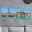 Full Frame 4 Parçalı Ahşap Poster - Basamaklı Yerleşim - Marmaris Limanı (FF-BY066)