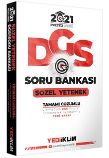 2021 Prestij Serisi DGS Sözel Yetenek Tamamı Çözümlü Soru Bankası - Kolektif