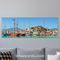 Full Frame 4 Parçalı Ahşap Poster - Hizalı Yerleşim - Marmaris Limanı (FF-HY065)