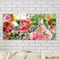 Full Frame 3 Parçalı Ahşap Poster - Hizalı Yerleşim - Çiçek Bahçesi Detay (FF-HY027)