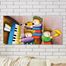 Full Frame 3 Parçalı Ahşap Poster - Hizalı Yerleşim - Çocuk Trio (FF-HY021)
