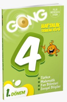 Gong 4. Sınıf 1. Dönem Haftalık Tekrar Föyü 