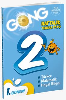 Gong 2. Sınıf 1. Dönem Haftalık Tekrar Föyü 