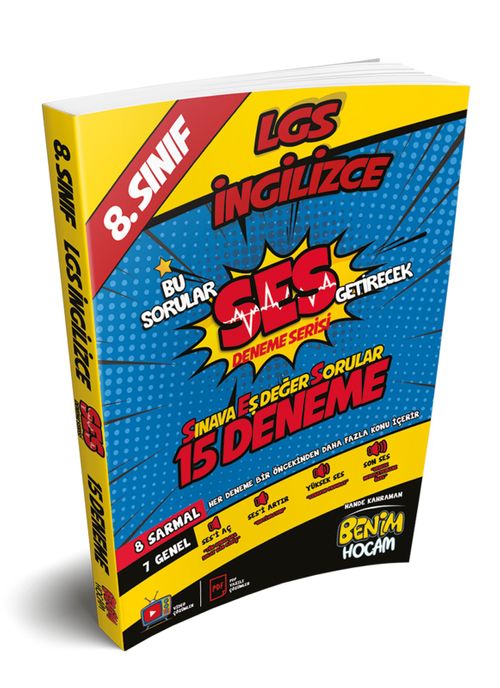 LGS 8. Sınıf SES Serisi İngilizce 15 Fasikül Deneme 