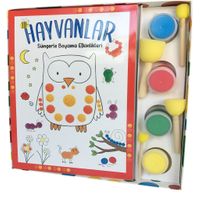 Süngerle Boyama Kiti - Hayvanlar 