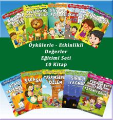 Öykülerle Etkinlikli Değerler Eğitimi Seti (10 Kitap) - Nedim Taktak