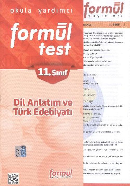 11. Sınıf Dil Anlatım Türk Dili ve Edebiyatı Yaprak Test