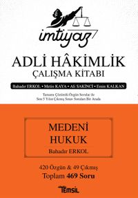İmtiyaz Adli Hakimlik Çalışma Kitabı Medeni Hukuk 