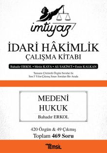 İmtiyaz İdari Hakimlik Çalışma Kitabı Medeni Hukuk 