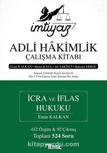 İmtiyaz Adli Hakimlik Çalışma Kitabı İcra ve İflas Hukuku - Kolektif