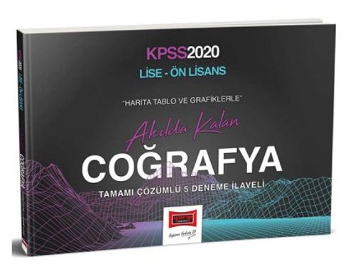 2020 KPSS Lise Ön Lisans Tablo ve Grafiklerle Akılda Kalan Coğrafya Kitabı