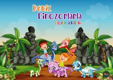 Deniz Dinozorlarla / Boyama Kitabı