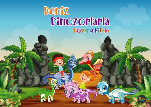 Deniz Dinozorlarla / Boyama Kitabı
