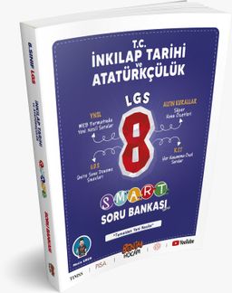 LGS 8. Sınıf Smart Serisi T.C. İnkılap Tarihi ve Atatürkçülük Soru Bankası