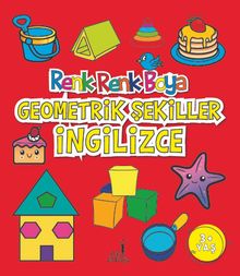Renk Renk Boya Geometrik Şekiller İngilizce 