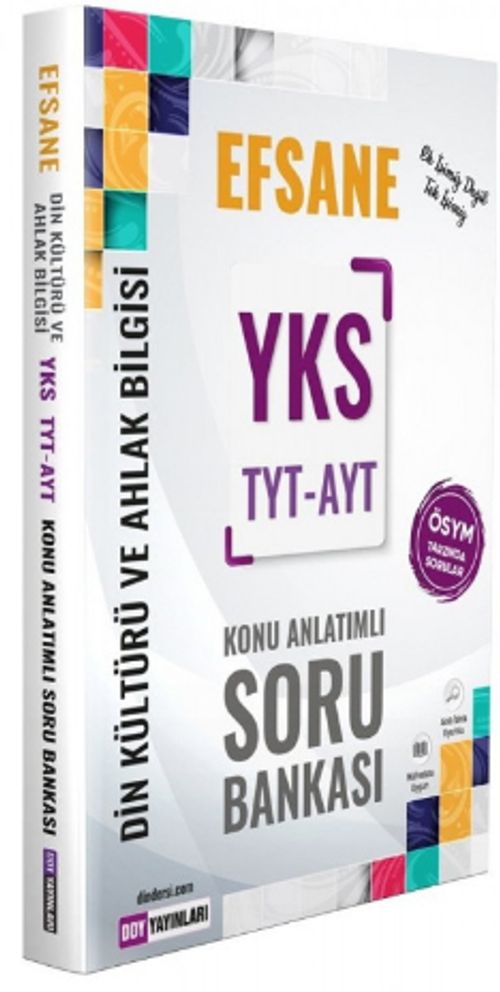 YKS TYT AYT Din Kültürü ve Ahlak Bilgisi Efsane Konu Anlatımlı Soru Bankası