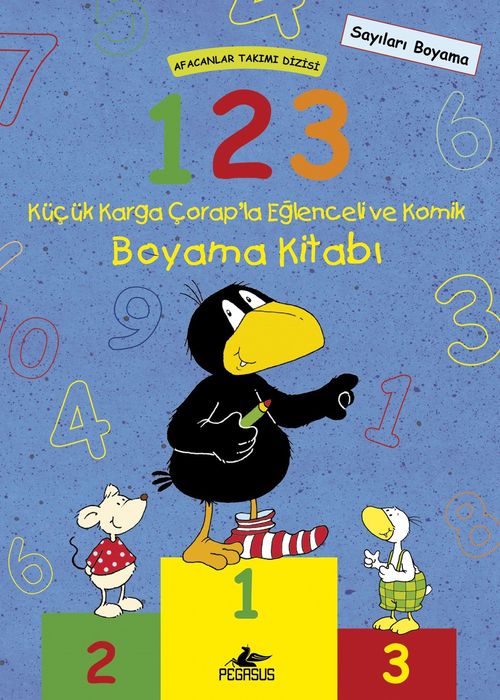 Afacanlar Takımı Dizisi: 1-2-3 Küçük Karga Çorap'la Eğlenceli ve Komik Boyama Kitabı 