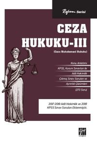 Ceza Hukuku -III (Ceza Muhakemesi Hukuku)