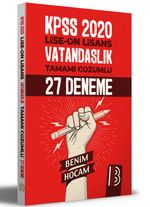 2021 KPSS Lise Ön Lisans Vatandaşlık Tamamı Çözümlü 27 Deneme