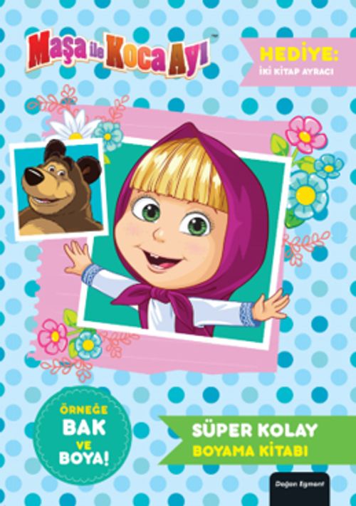 Maşa İle Koca Ayı Süper Kolay Boyama Kitabı