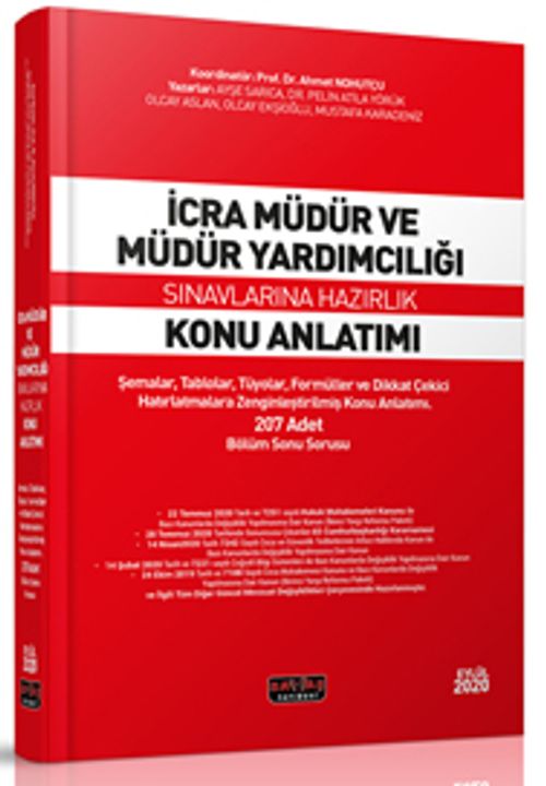 İcra Müdür ve Müdür Yardımcılığı Konu Anlatımı 
