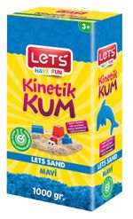 Lets Kinetik Kum 1000 gr. Mavi Karton Kutu