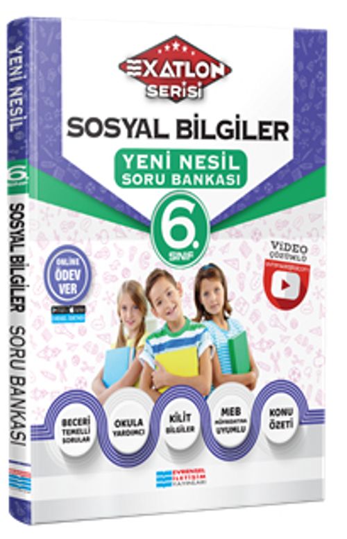 6. Sınıf Sosyal Bilgiler Video Çözümlü Soru Bankası (Exatlon Serisi)