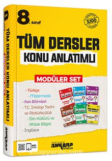 8. Sınıf Tüm Dersler Konu Anlatımlı Modüler Set - Kolektif