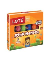  Lets 6 Renk Oyun Hamuru Jelatinli (L8106)