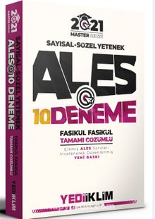 2021 Master Serisi Ales Sayısal-Sözel Yetenek Tamamı Çözümlü 10 Fasikül Deneme - Kolektif