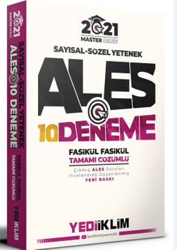 2021 Master Serisi Ales Sayısal-Sözel Yetenek Tamamı Çözümlü 10 Fasikül Deneme  
