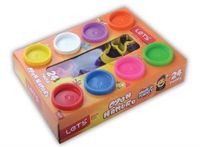 Lets Oyun Hamuru Seti 24 Parça 8 Renk Hamur 16 Kalıp (L8508)