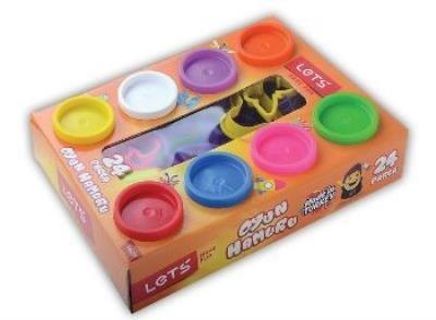 Lets Oyun Hamuru Seti 24 Parça 8 Renk Hamur 16 Kalıp (L8508)