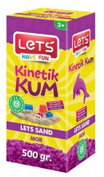 Lets Kinetik Kum 500 gr. Mor Karton Kutu
