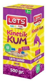 Lets Kinetik Kum 500 gr. Mor Karton Kutu