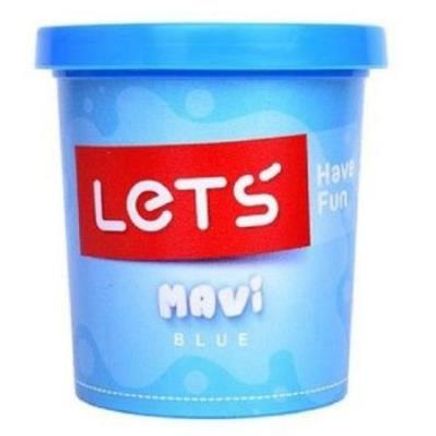 Lets Tek Renk Oyun Hamuru Mavi 150Gr (L8340)