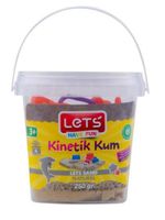 Lets Kinetik Kum 250 gr. Naturel Plastik Kutu